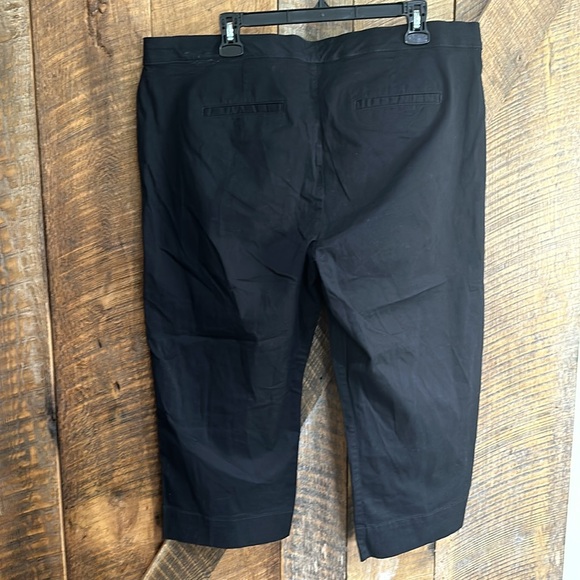 Bandolino comfort stretch waistband Maureen cotton capri black pants size 18 - Picture 8 of 11
